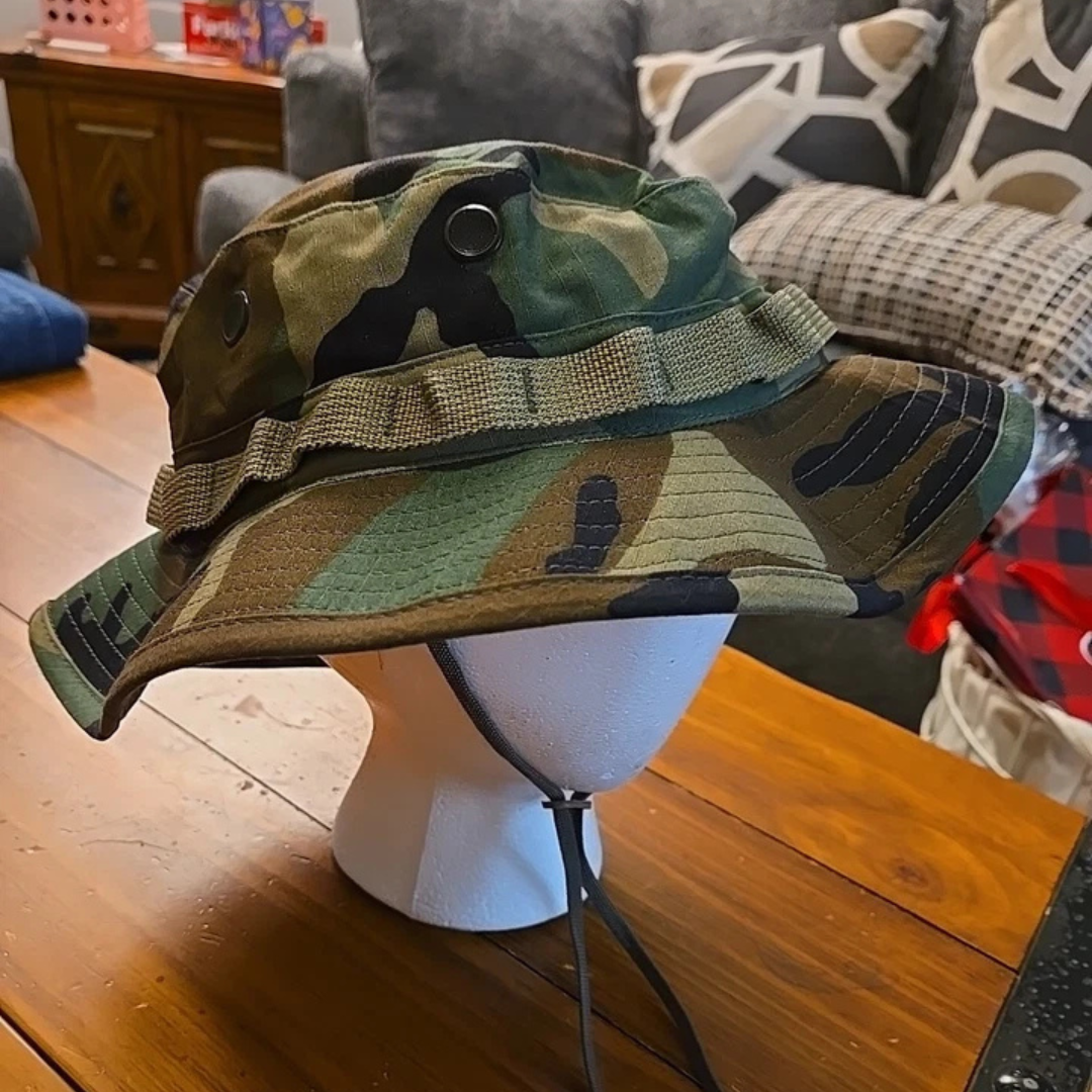 Boonie Hat - Woodland Camo Tactical Gear India