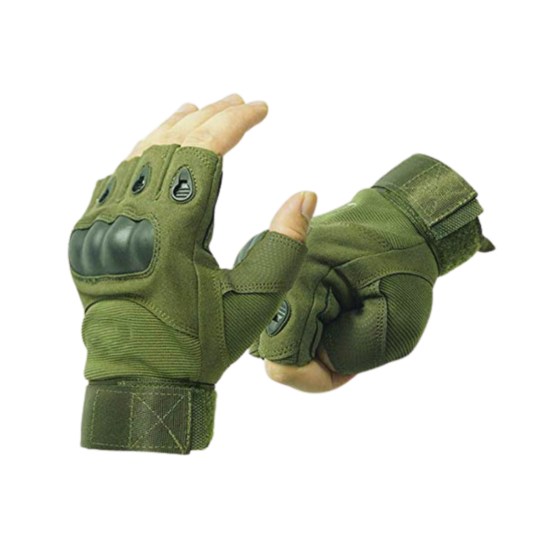 Tactical Half-Finger Gloves – Hard Knuckle Protection, Breathable & Anti-Slip Tactical Gear India