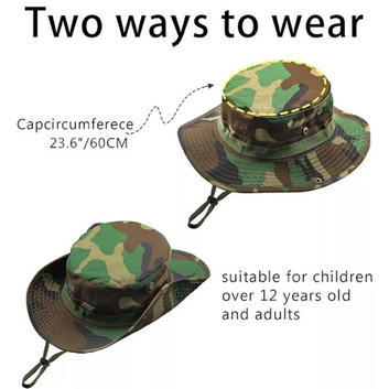 Boonie Hat - Woodland Camo