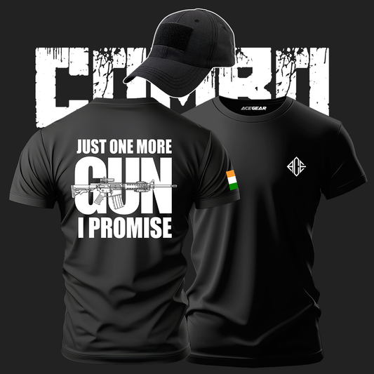 Combo of Tactical T-shirt Humor Edition +Tactical Hat + Free India Patch